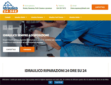 Tablet Screenshot of idraulico24ore.com